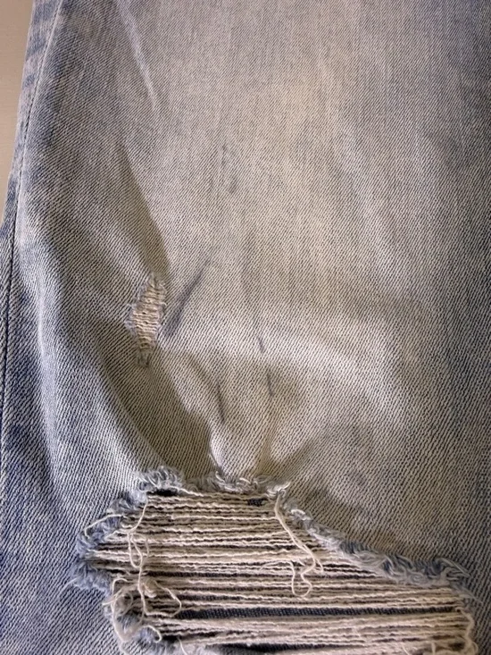 Mother The Weekender Fray Jeans 29 Action Shot High Rise Flare Distressed $278 - Picture 6 of 15